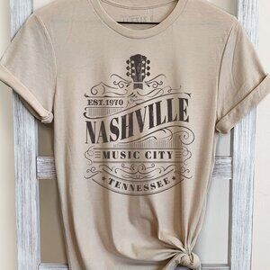 Nashville Music City Graphic Tee, Country Music Festival Shirt